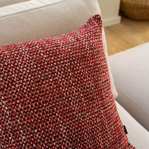 Rotes Silencio Dekokissen - Stilvoller Struktur-Look 45x45 cm