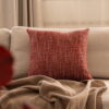 Rotes Silencio Dekokissen - Stilvoller Struktur-Look 45x45 cm