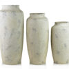 Beige Keramik Bodenvase 47cm - Stilvolle Antikoptik