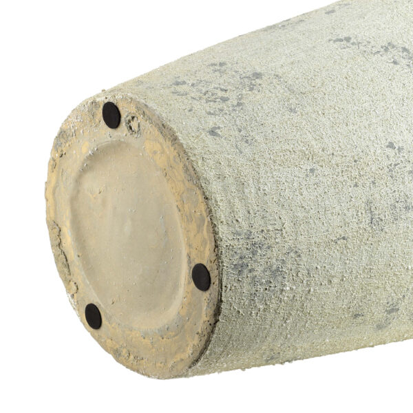 Beige Keramik Bodenvase 47cm - Stilvolle Antikoptik