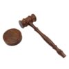 Richterhammer aus Holz 30 cm – Exklusiver Gerichtshammer mit Sockel