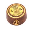 Ewiger Kalender aus Messing und Holz – Maritimer Briefbeschwerer