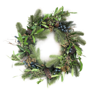 Weihnachtskranz mit Tannenzapfen Weihnachtskranz mit Tannenzapfen
