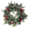 Weihnachtskranz mit roten Beeren Weihnachtskranz mit roten Beeren