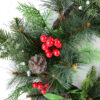Weihnachtskranz mit roten Beeren – Winterlich 55 cm