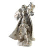 Weihnachtsmann Figur Weiß Gold - Zauberhaft 41 cm
