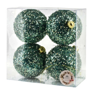 Grüne Weihnachtskugeln 12 cm Grüne Weihnachtskugeln 12 cm