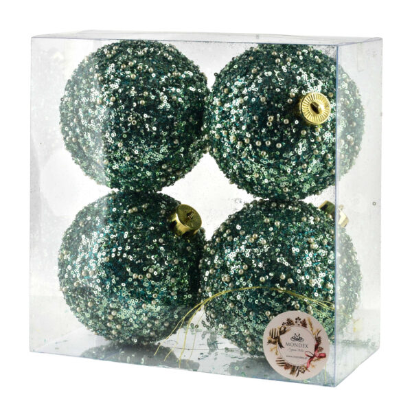 Grüne Weihnachtskugeln 12 cm Grüne Weihnachtskugeln 12 cm