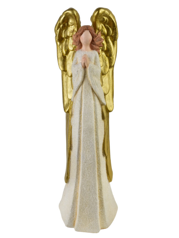 Goldene Engelsfigur mit Flügeln - Exklusiv 56 cm Goldene Engelsfigur mit Flügeln - Exklusiv 56 cm
