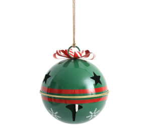 Metall Weihnachtsglocke Grün XL