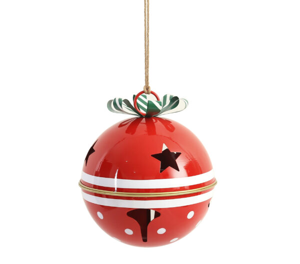 Metall Weihnachtsglocke Rot XL