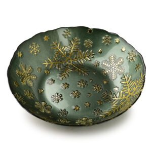 Weihnachtsschale Grün Gold Weihnachtsschale Grün Gold