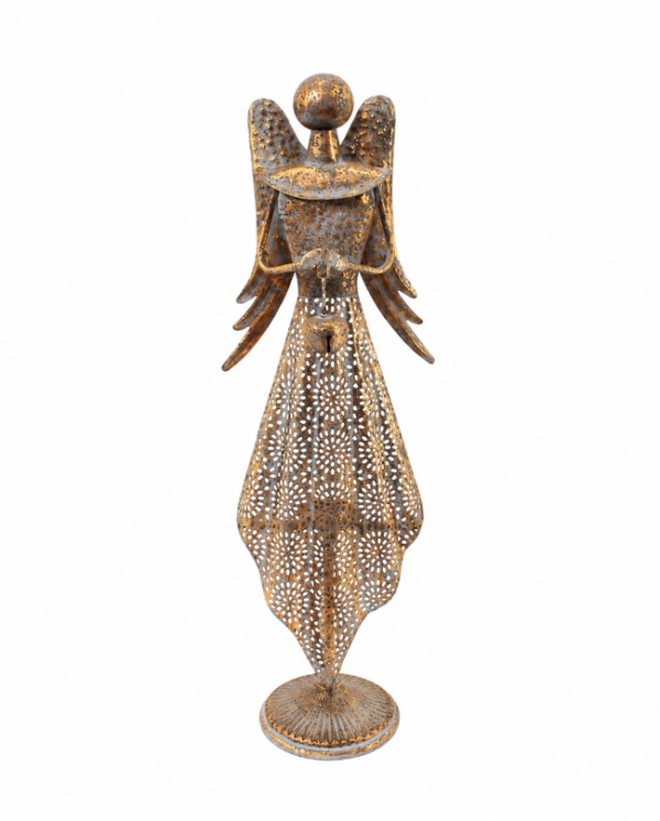 Goldener Weihnachtsengel mit Gewand