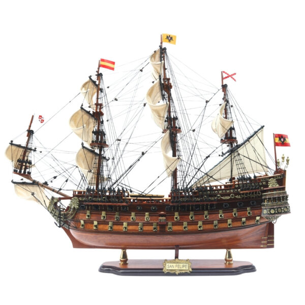 San Felipe Segelschiff Modell 80 cm – Exklusives historisches Kriegsschiff