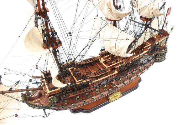 San Felipe Segelschiff Modell 80 cm – Exklusives historisches Kriegsschiff