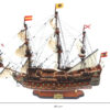 San Felipe Segelschiff Modell 80 cm – Exklusives historisches Kriegsschiff