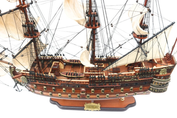 San Felipe Segelschiff Modell 80 cm – Exklusives historisches Kriegsschiff