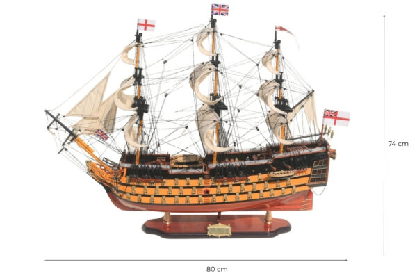 Historisches HMS Victory Schiffsmodell - Exklusiv 80 cm